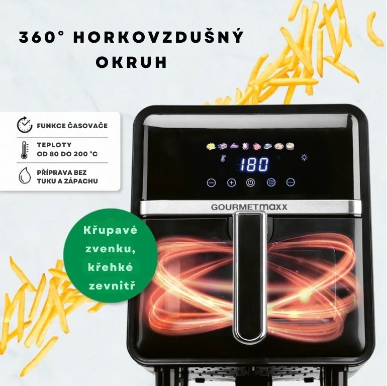 GourmetMaxx Horkovzdušná fritéza 16539 (5)